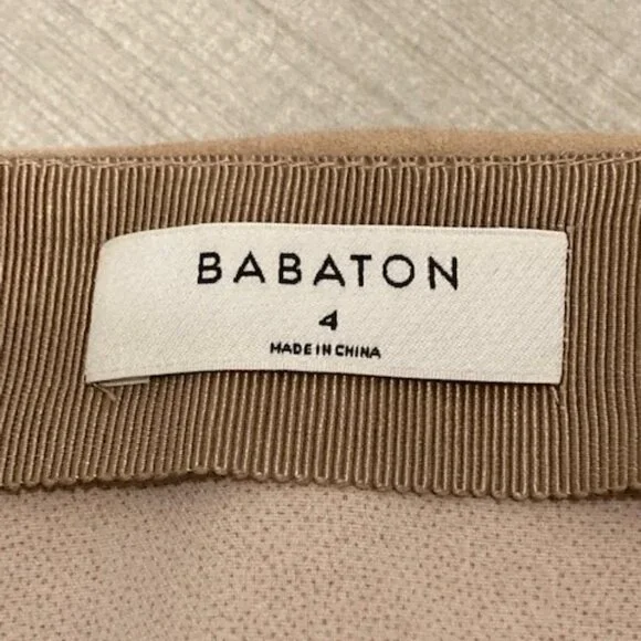 Aritzia Babaton Hopper Tan Beige Faux Suede Mini Skirt - Picture 5 of 5